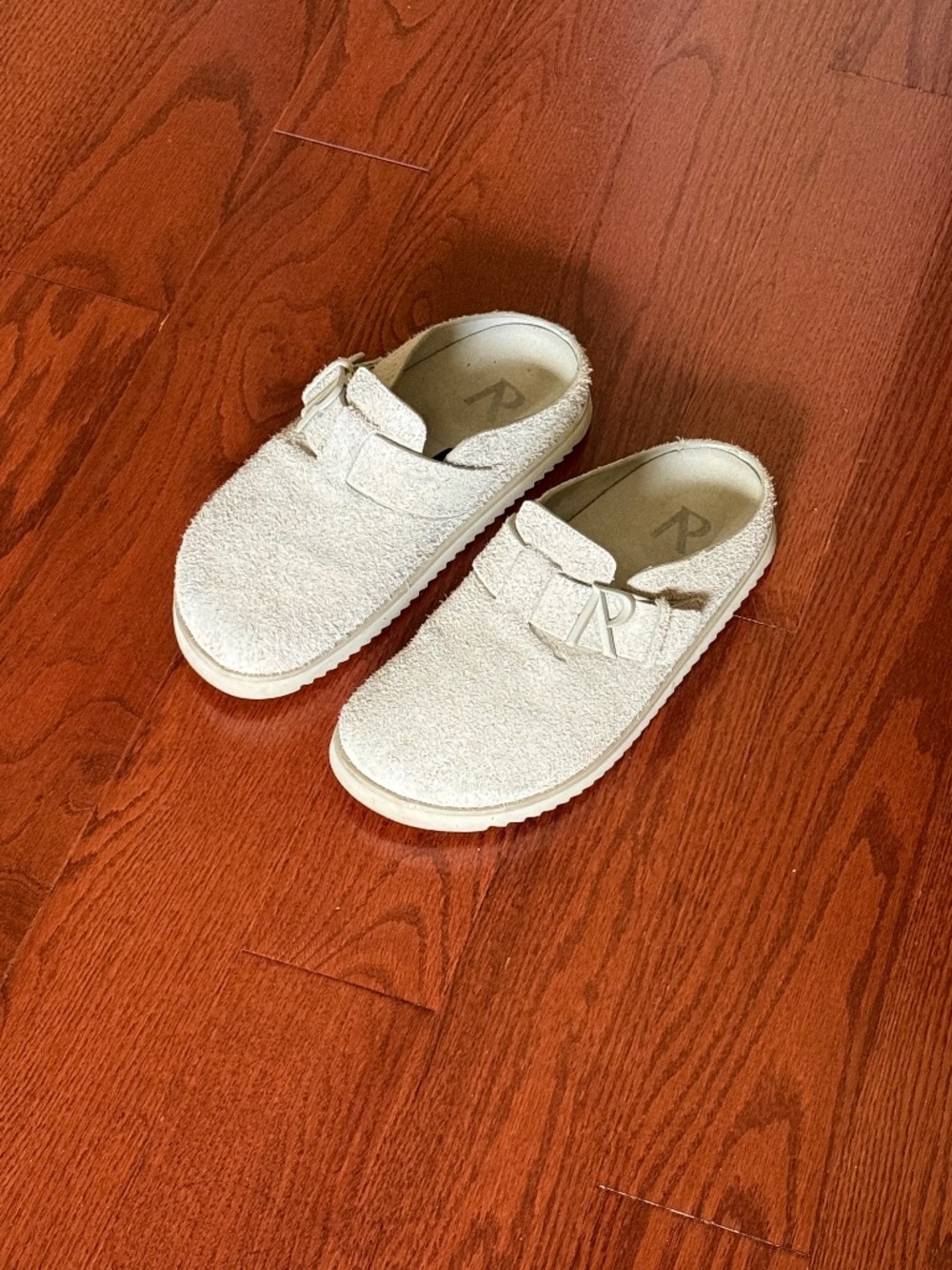 Represent Initial Mule | Taupe Suede | Size 9